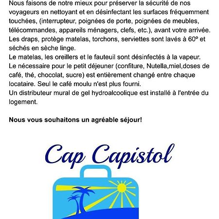 Cap Capistol Studio Avec Terrasse, Vue Port Agde Zewnętrze zdjęcie