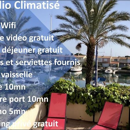 Cap Capistol Studio Avec Terrasse, Vue Port Agde Zewnętrze zdjęcie